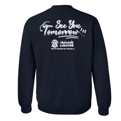 Crewneck Sweatshirt In Navy Blue