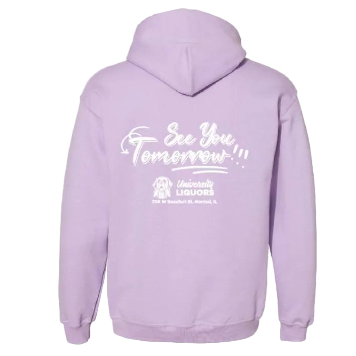 "See You Tomorrow" Hoodie In Orchid