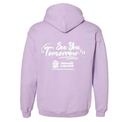 "See You Tomorrow" Hoodie In Orchid