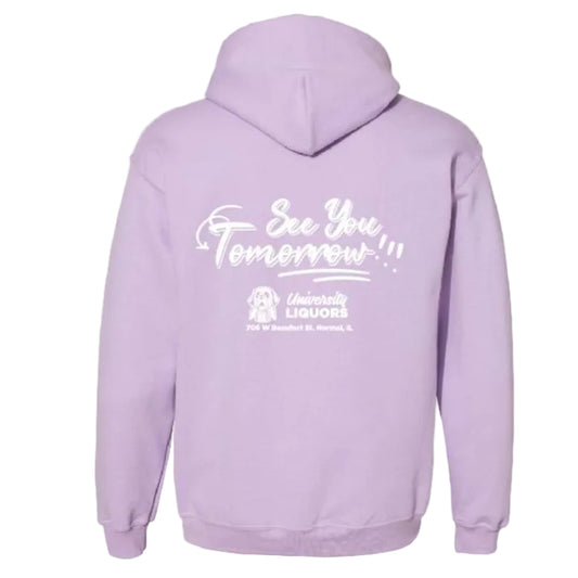 "See You Tomorrow" Hoodie In Orchid